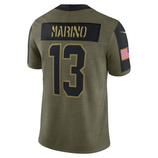 NFL Miami Dolphins Dan Marino 13 Nike 2021 Salute to Service Jersey