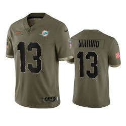 NFL Miami Dolphins Dan Marino 13 Nike 2022 Salute to Service Jersey