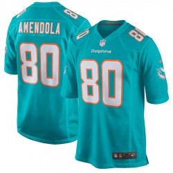 NFL Miami Dolphins Danny Amendola 80 Nike Aqua Jersey