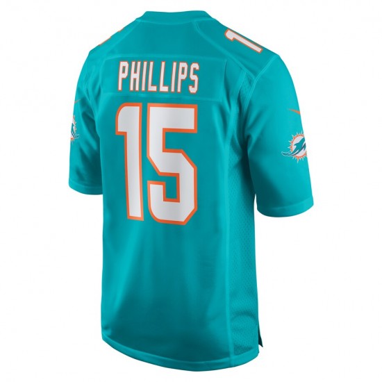 NFL Miami Dolphins Jaelan Phillips 15 Nike Aqua 2021 Draft Jersey