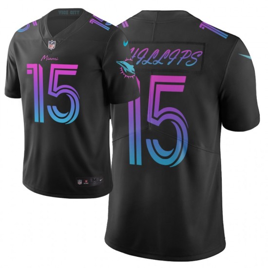 NFL Miami Dolphins Jaelan Phillips 15 Nike Black 2021 Draft Jersey