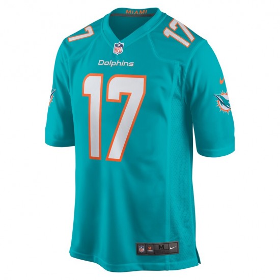 NFL Miami Dolphins Jaylen Waddle 17 Nike Aqua 2021 Draft Jersey