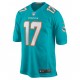 NFL Miami Dolphins Jaylen Waddle 17 Nike Aqua 2021 Draft Jersey