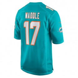 NFL Miami Dolphins Jaylen Waddle 17 Nike Aqua 2021 Draft Jersey