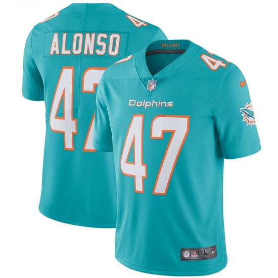 NFL Miami Dolphins Kiko Alonso 47 Nike Aqua Jersey