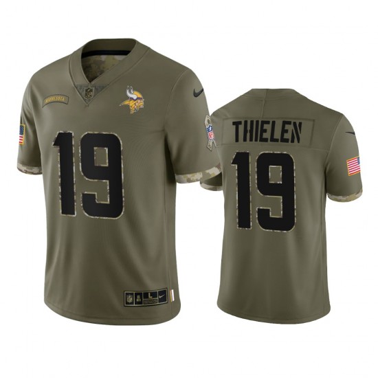 NFL Minnesota Vikings Adam Thielen 19 Nike 2022 Salute to Service Jersey