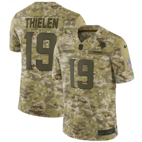 NFL Minnesota Vikings Adam Thielen 19 Nike Salute to Service Jersey