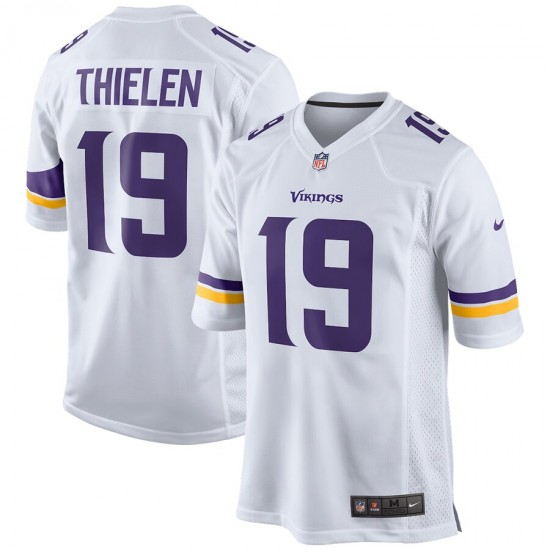 NFL Minnesota Vikings Adam Thielen 19 Nike White Jersey