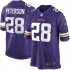 NFL Minnesota Vikings Adrian Peterson 28 Nike Purple Jersey