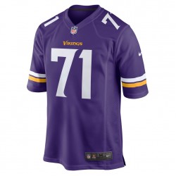 NFL Minnesota Vikings Christian Darrisaw 71 Nike Purple 2021 Draft Jersey
