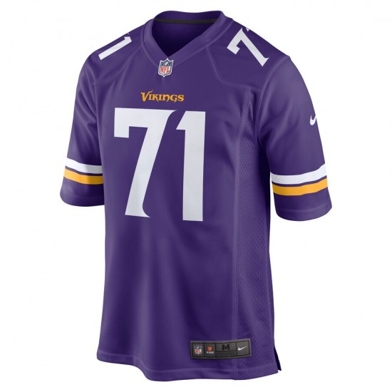 NFL Minnesota Vikings Christian Darrisaw 71 Nike Purple 2021 Draft Jersey