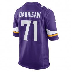 NFL Minnesota Vikings Christian Darrisaw 71 Nike Purple 2021 Draft Jersey