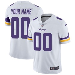 NFL Minnesota Vikings Custom White Jersey