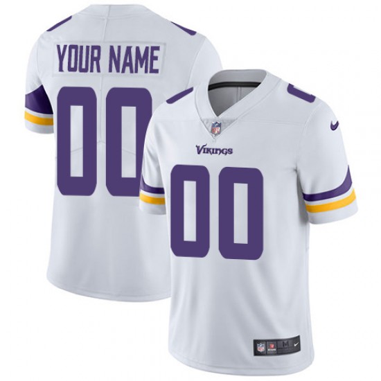 NFL Minnesota Vikings Custom White Jersey