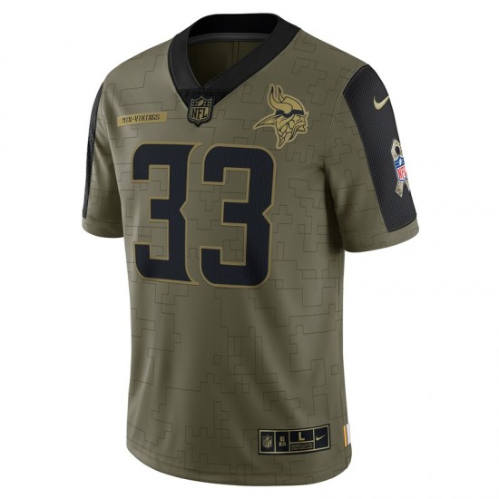 NFL Minnesota Vikings Dalvin Cook 33 Nike 2021 Salute to Service Jersey