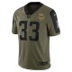 NFL Minnesota Vikings Dalvin Cook 33 Nike 2021 Salute to Service Jersey