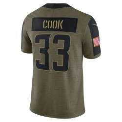 NFL Minnesota Vikings Dalvin Cook 33 Nike 2021 Salute to Service Jersey