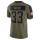 NFL Minnesota Vikings Dalvin Cook 33 Nike 2021 Salute to Service Jersey