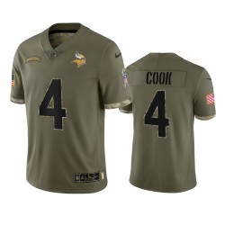 NFL Minnesota Vikings Dalvin Cook 4 Nike 2022 Salute to Service Jersey