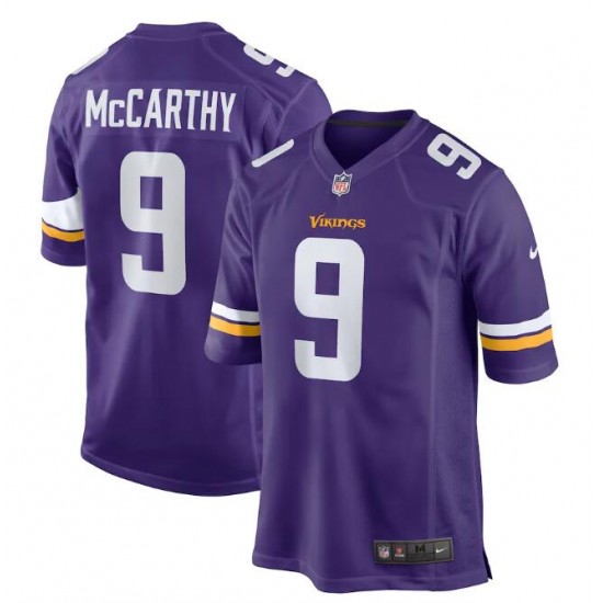 NFL Minnesota Vikings J.J. McCarthy Nike Purple 2024 Draft Jersey
