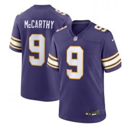 NFL Minnesota Vikings J.J. McCarthy Nike Purple 2nd Alternate 2024 Draft Jersey