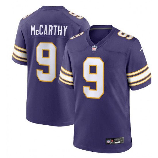 NFL Minnesota Vikings J.J. McCarthy Nike Purple 2nd Alternate 2024 Draft Jersey