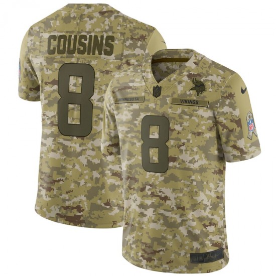 NFL Minnesota Vikings Kirk Cousins 8 Nike Salute to Service Jersey
