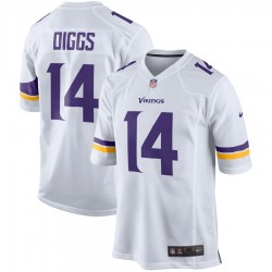 NFL Minnesota Vikings Stefon Diggs 14 Nike White Jersey