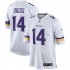 NFL Minnesota Vikings Stefon Diggs 14 Nike White Jersey