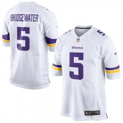 NFL Minnesota Vikings Teddy Bridgewater 5 Nike White Jersey