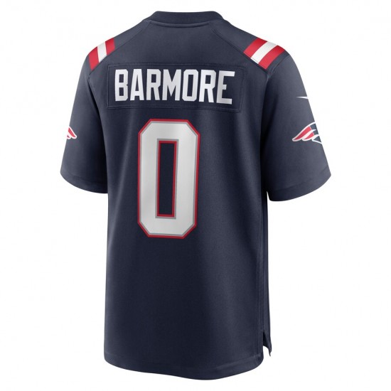 NFL New England Patriots Christian Barmore Nike Navy 2021 Draft Jersey