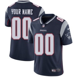 NFL New England Patriots Custom Navy Jersey