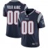 NFL New England Patriots Custom Navy Jersey