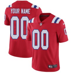NFL New England Patriots Custom Red Jersey