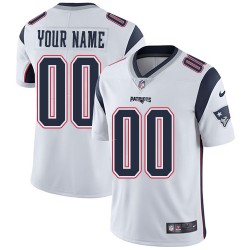 NFL New England Patriots Custom White Jersey