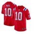 NFL New England Patriots Drake Maye Nike Red 2024 Draft Jersey