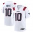 NFL New England Patriots Drake Maye Nike White 2024 Draft Jersey