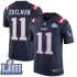 NFL New England Patriots Julian Edelman 11 Nike Blue 2019 Super Bowl LIII Jersey
