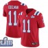NFL New England Patriots Julian Edelman 11 Nike Red 2019 Super Bowl LIII Jersey
