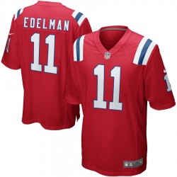 NFL New England Patriots Julian Edelman 11 Nike Red Jersey