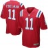 NFL New England Patriots Julian Edelman 11 Nike Red Jersey