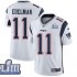 NFL New England Patriots Julian Edelman 11 Nike White 2019 Super Bowl LIII Jersey