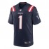 NFL New England Patriots Mac Jones 1 Nike Navy 2021 Draft Jersey