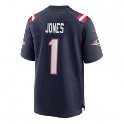 NFL New England Patriots Mac Jones 1 Nike Navy 2021 Draft Jersey