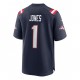 NFL New England Patriots Mac Jones 1 Nike Navy 2021 Draft Jersey