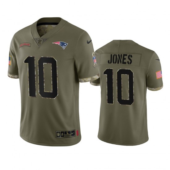 NFL New England Patriots Mac Jones 10 Nike 2022 Salute to Service Jersey