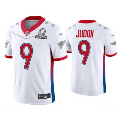 NFL New England Patriots Matthew Judon 9 Nike White 2022 AFC Pro Bowl Jersey