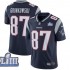 NFL New England Patriots Rob Gronkowski 87 Nike Blue II 2019 Super Bowl LIII Jersey