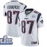 NFL New England Patriots Rob Gronkowski 87 Nike White 2019 Super Bowl LIII Jersey