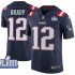 NFL New England Patriots Tom Brady 12 Nike Blue 2019 Super Bowl LIII Jersey
